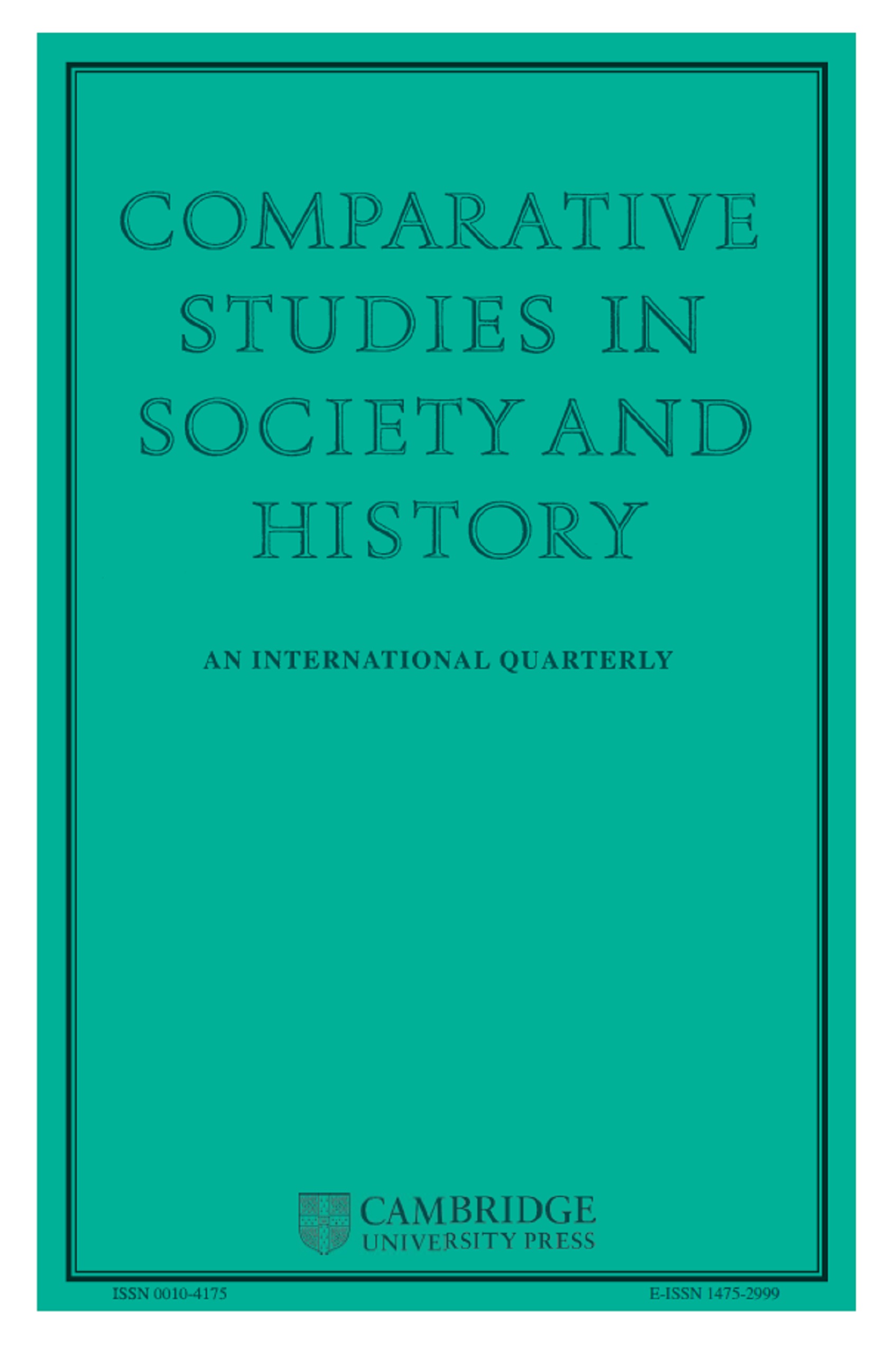 comparative_studies in society and history